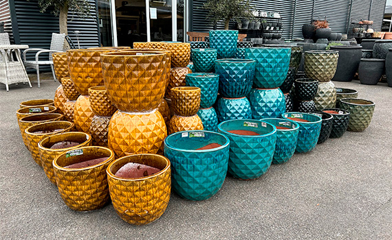 Stort udvalg af krukker